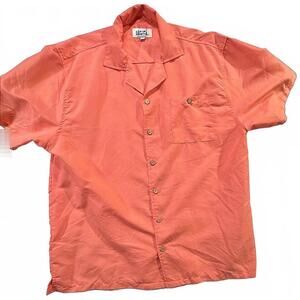 Uzzi Amphibious Gear Men's Coral Camp Hawaiian Shirt Size Large Surfcore Dadcore